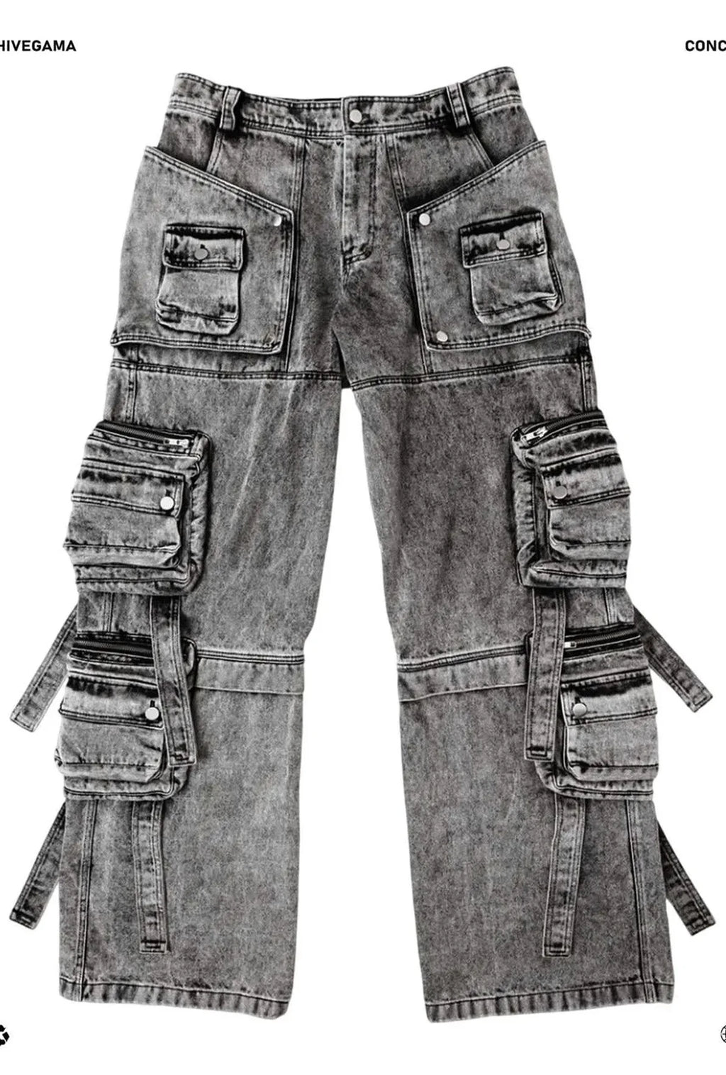 Jeans Baggy Cargo Pants Gray
