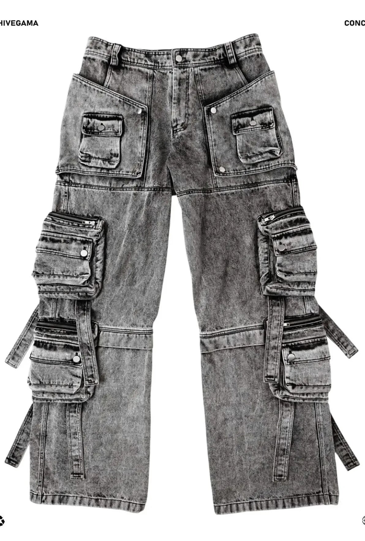 Jeans Baggy Cargo Pants Gray