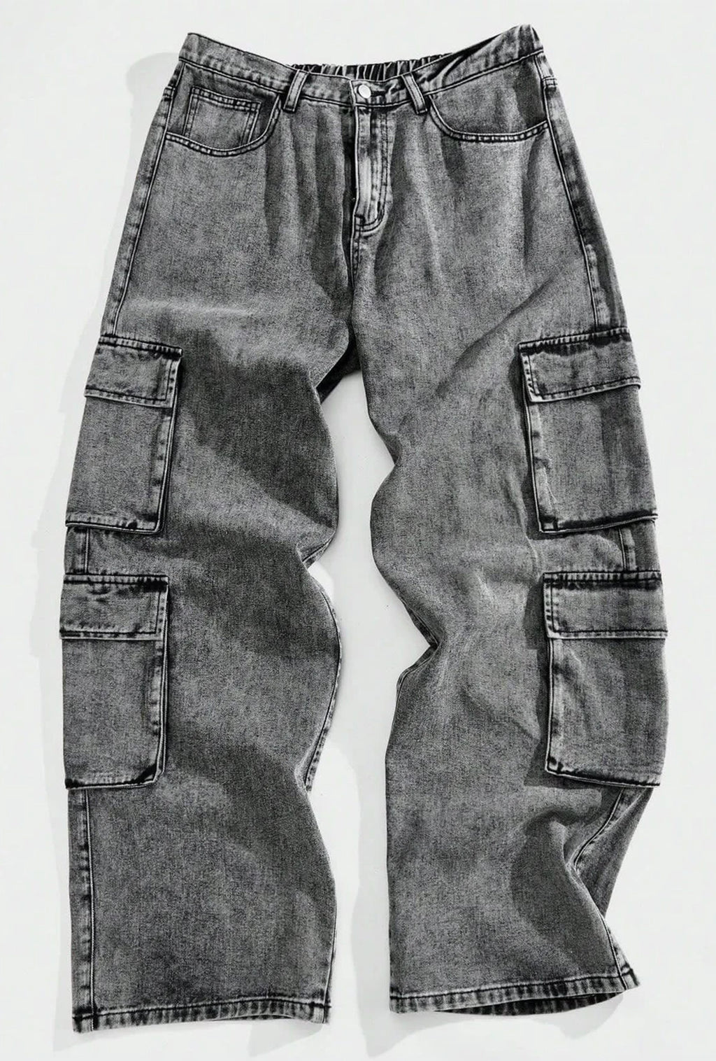 Jeans Baggy Cargo Pants Gray