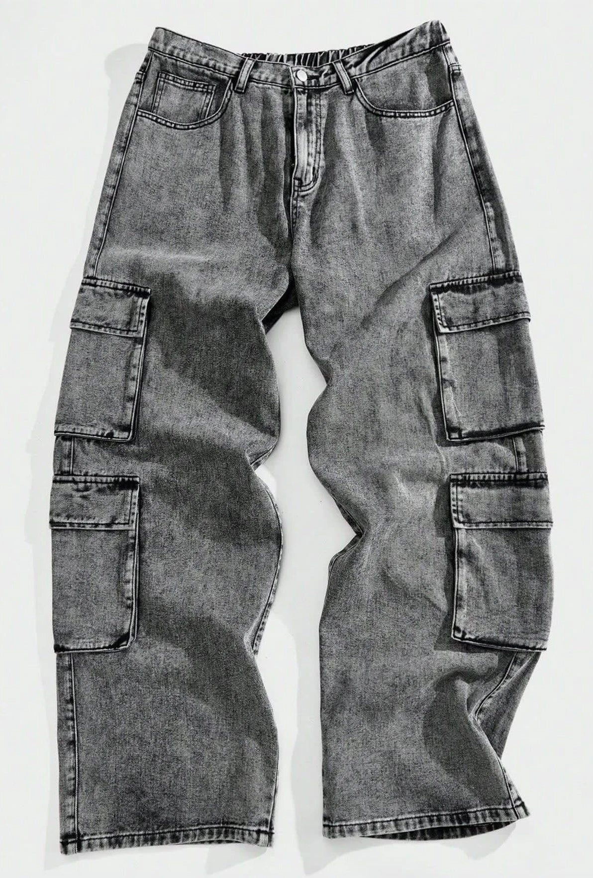 Jeans Baggy Cargo Pants Gray